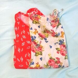 🧡🩷💙 NWOT Womens One More Thyme (1) Cesena Cream Floral (1) XS Duo Date Movies